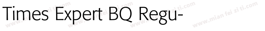 Times Expert BQ Regu字体转换